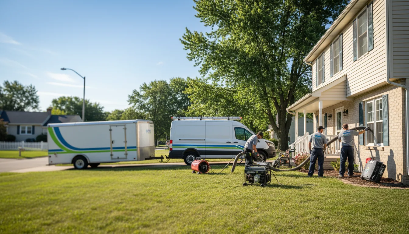 Flooded Basement Restoration And Cleanup With Repair in Plano, IL near me